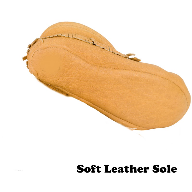(image for) Moose Moccasins Low Cut (Size 9 / Soft Sole / Fringe)